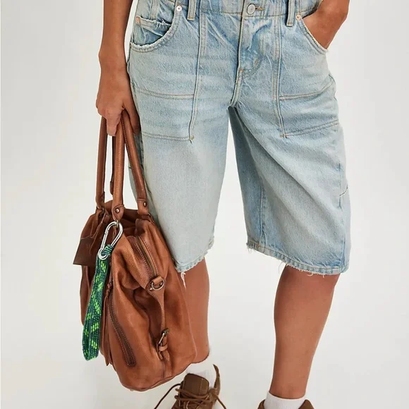 Free People We The Free Extreme Measures Barrel Shorts - Picture 2 of 16